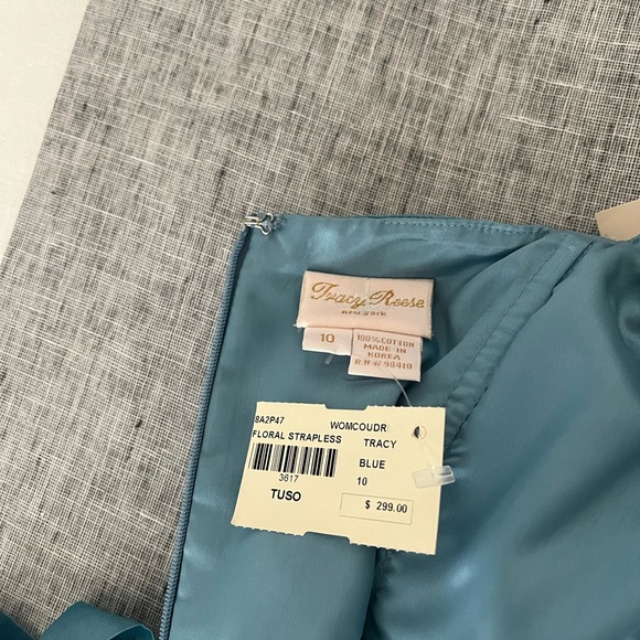 TAGS ON Tracy Reese Strapless Dress size 10 - Picture 6 of 7